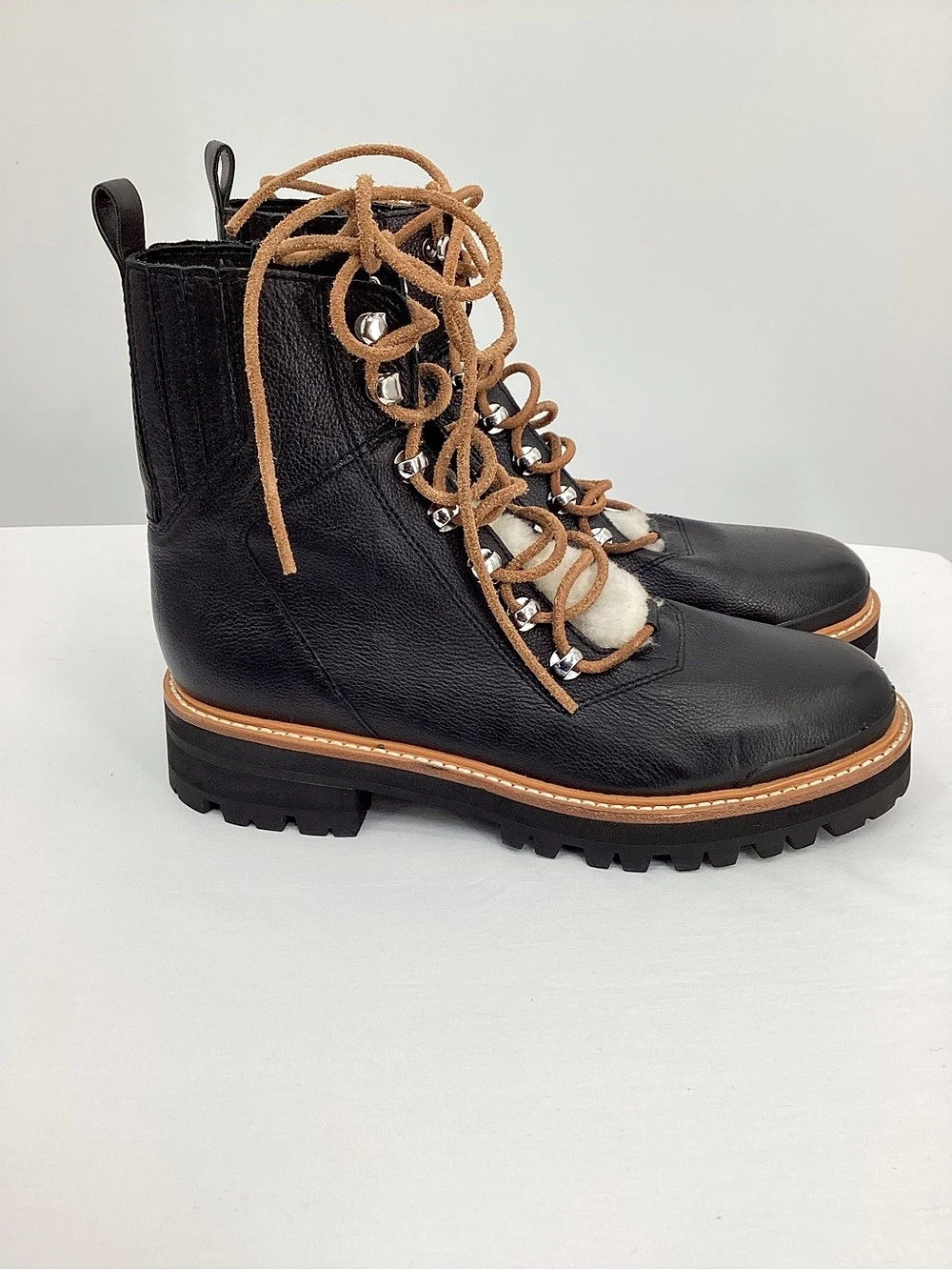 Marc Fisher LTD Izzie Black Combat Boots Like New